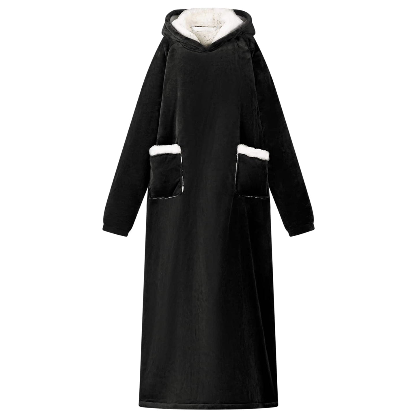 Felpa coperta Nero L Pile e Flanella