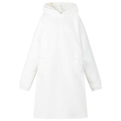 Felpa coperta Bianco M Pile e Flanella