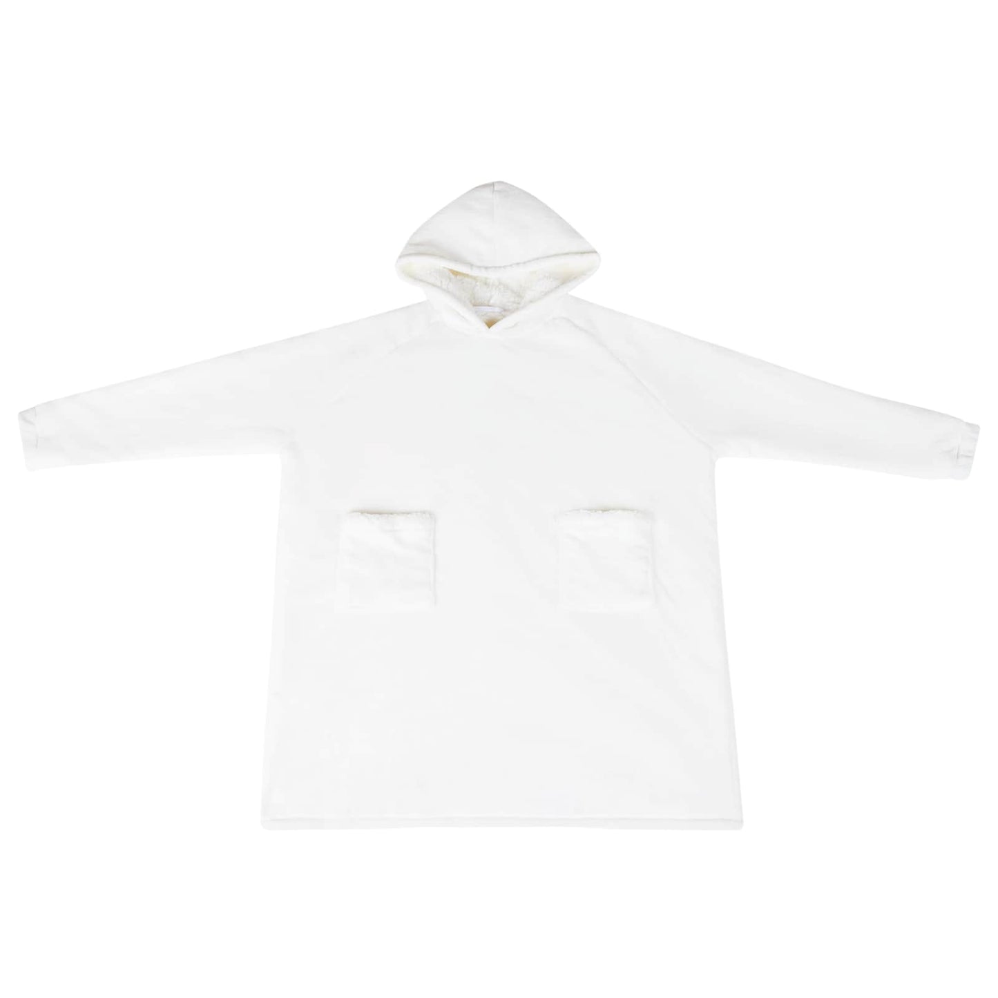 Felpa coperta Bianco M Pile e Flanella