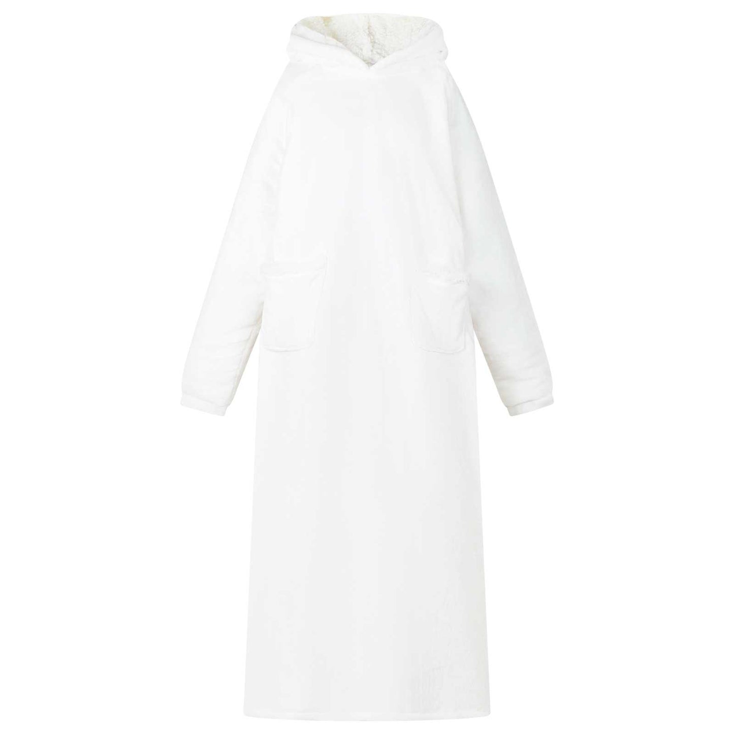 Felpa coperta Bianco L Pile e Flanella