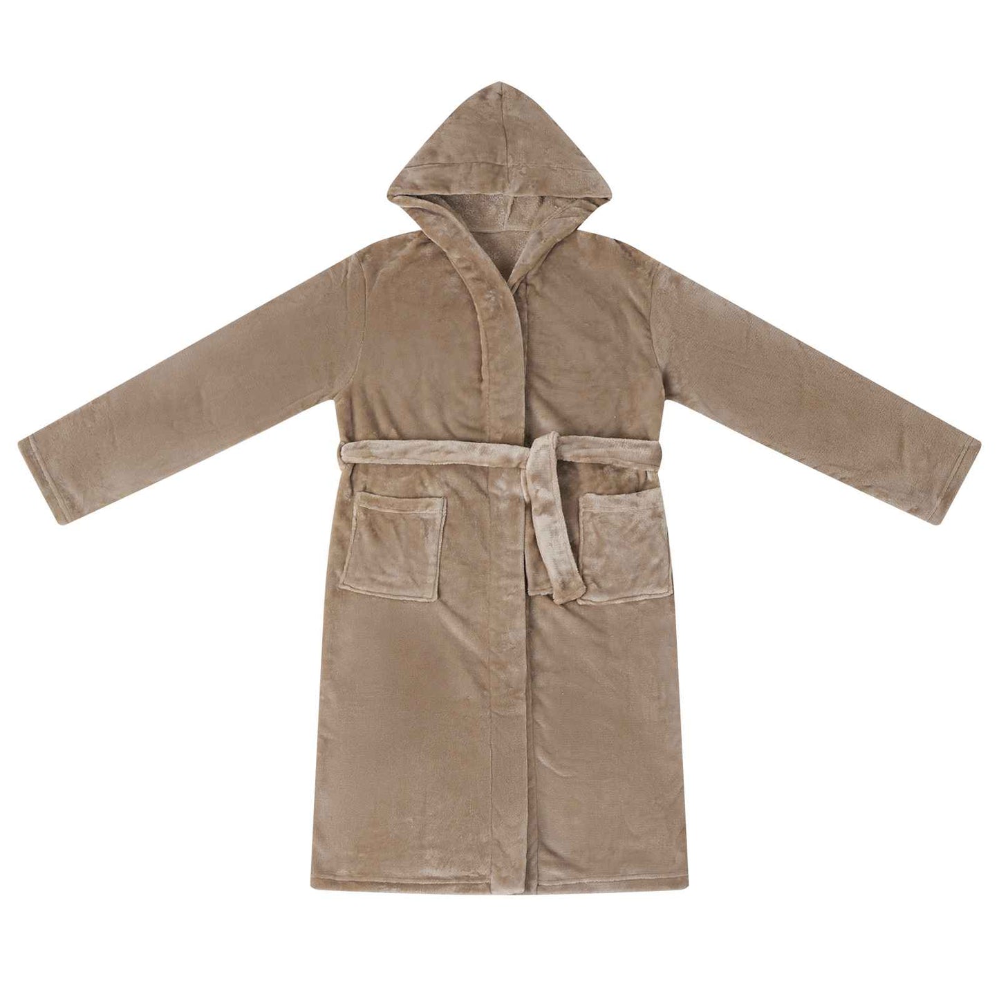 Accappatoio con Cappuccio Cammello s Flanella