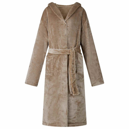 Accappatoio con Cappuccio Cammello xl Flanella