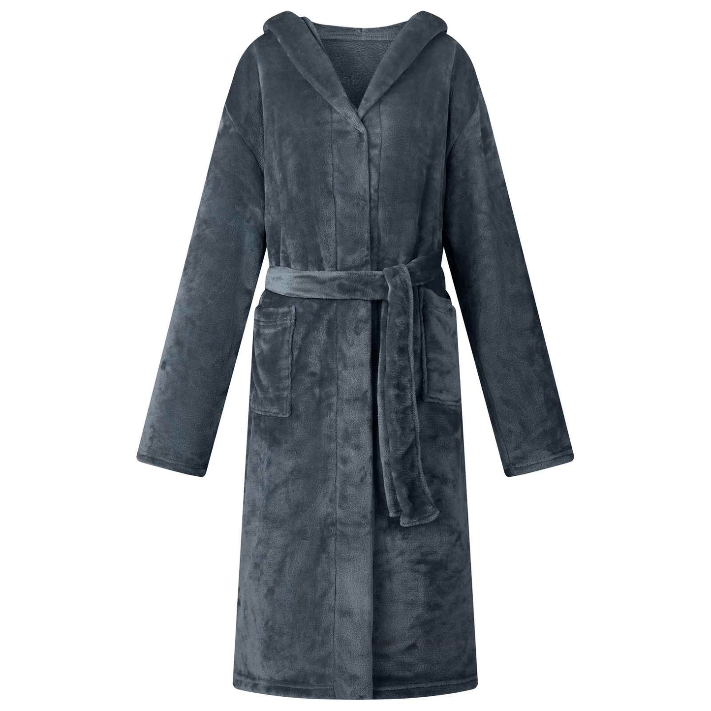 Accappatoio con Cappuccio Blu navy m Flanella
