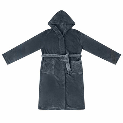 Accappatoio con Cappuccio Blu navy xl Flanella