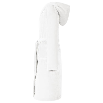 Accappatoio con Cappuccio Bianco xl Flanella