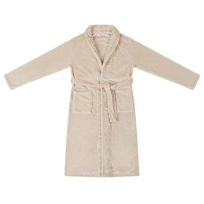 Accappatoio senza Cappuccio Beige xxl Flanella