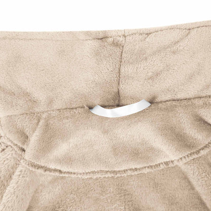 Accappatoio senza Cappuccio Beige xxxl Flanella