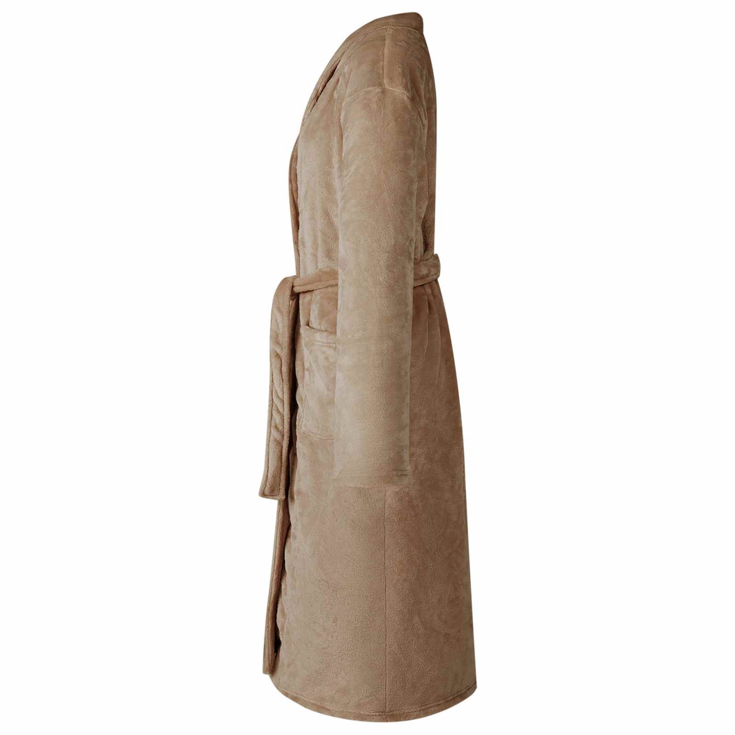 Accappatoio senza Cappuccio Cammello xxl Flanella