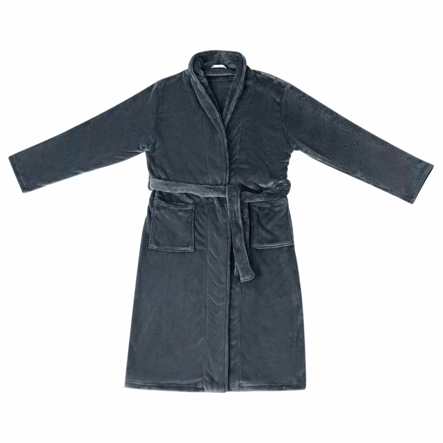 Accappatoio senza Cappuccio Blu navy m Flanella