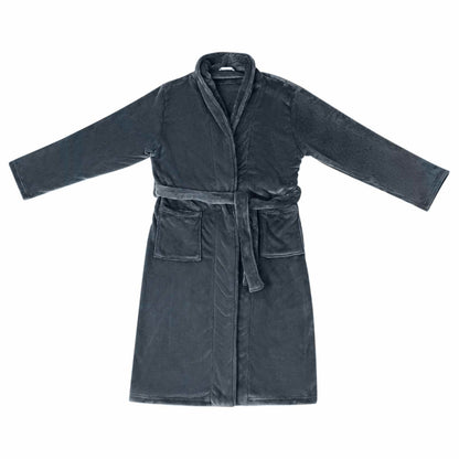 Accappatoio senza Cappuccio Blu navy l Flanella