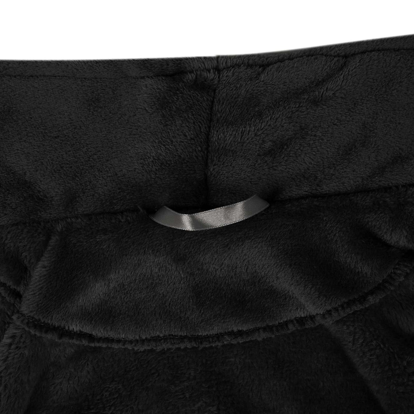 Accappatoio senza Cappuccio Nero xl Flanella