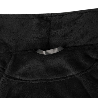 Accappatoio senza Cappuccio Nero xl Flanella