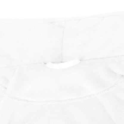 Accappatoio senza Cappuccio Bianco xl Flanella