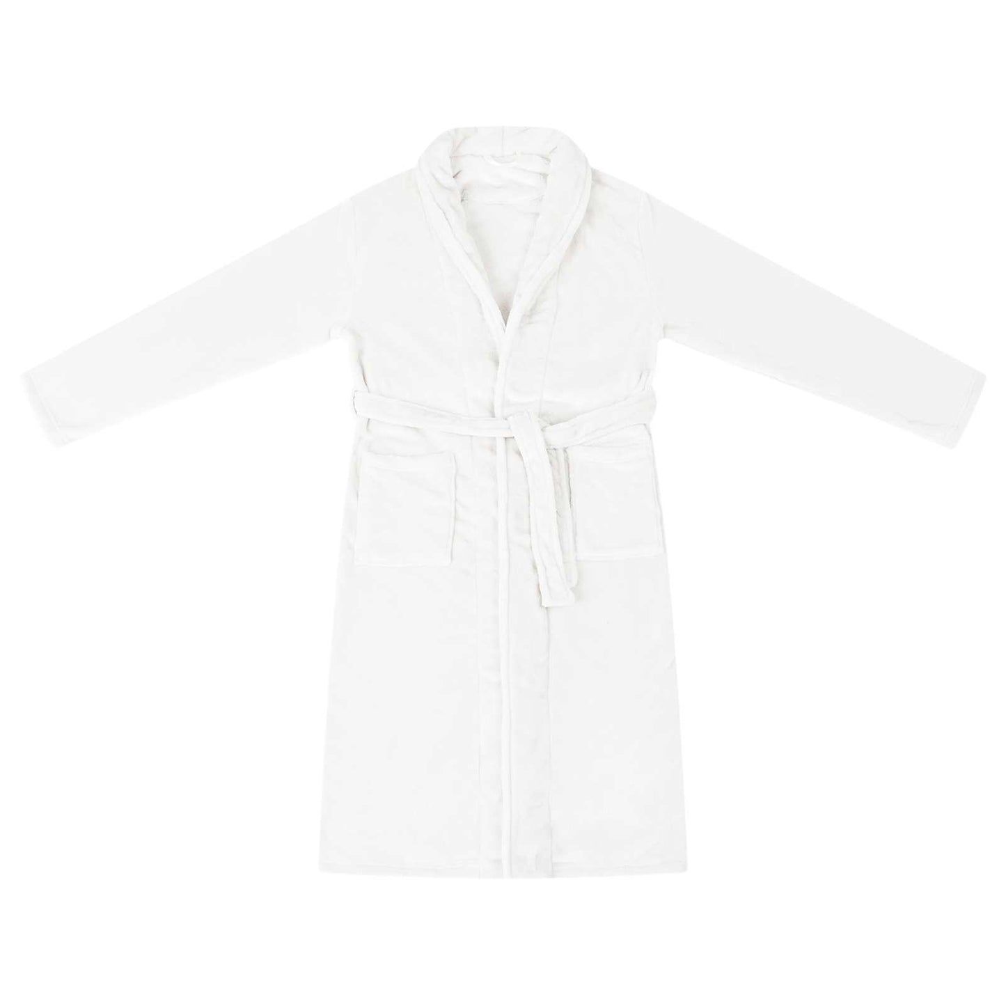 Accappatoio senza Cappuccio Bianco xxxl Flanella