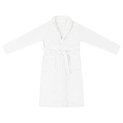 Accappatoio senza Cappuccio Bianco xxxl Flanella