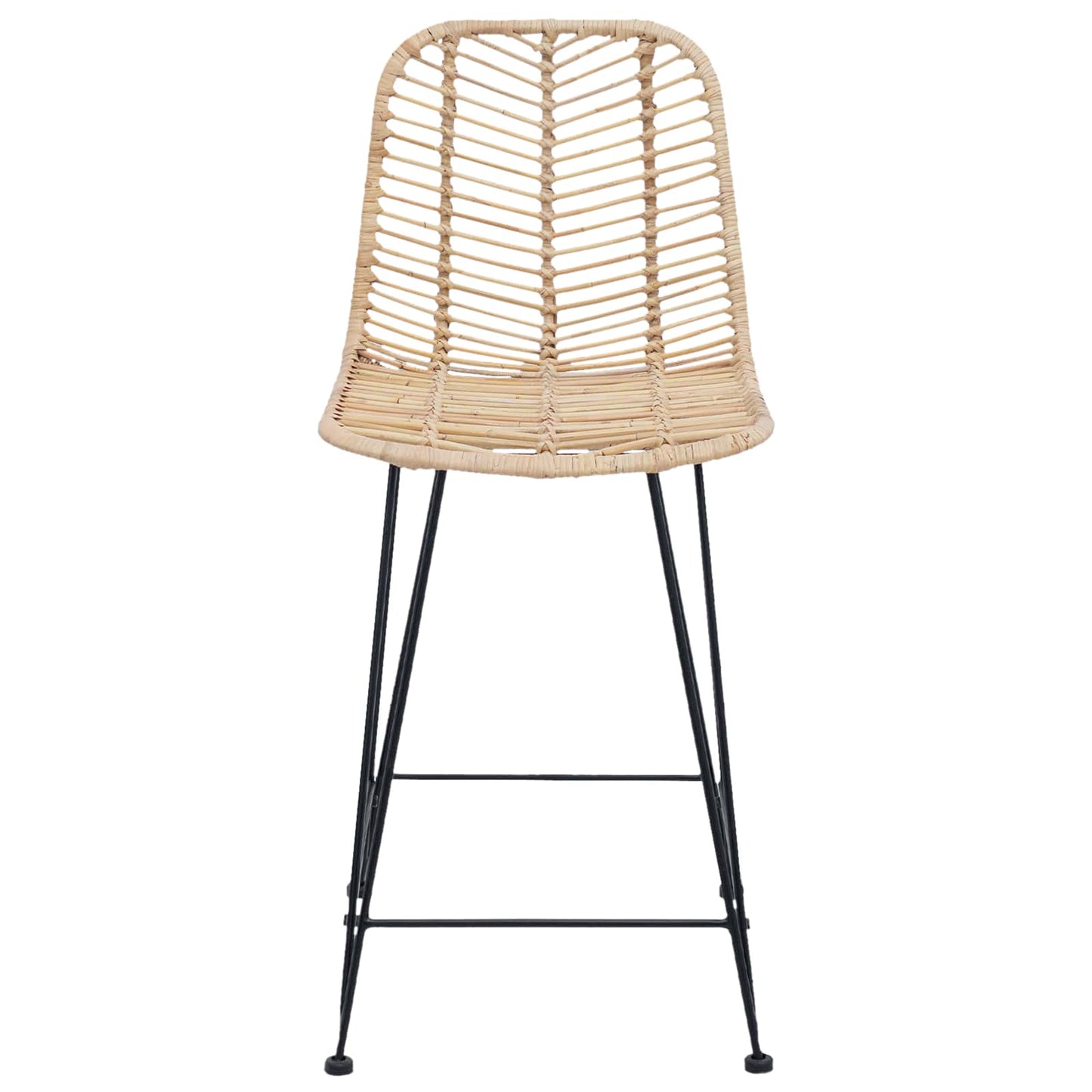 Sedia da Bar 2 pcs Naturale 44,5 x 54,5 x 97,5 cm