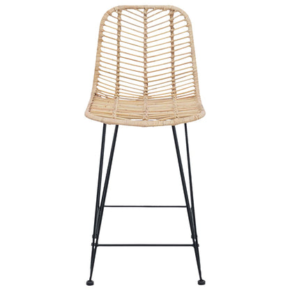 Sedia da Bar 2 pcs Naturale 44,5 x 54,5 x 97,5 cm