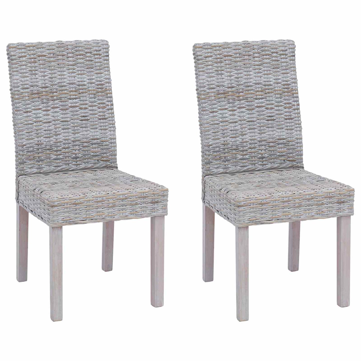 Sedia da pranzo 2 pcs Bianco Lavato 45 x 54 x 93 cm