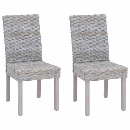 Sedia da pranzo 2 pcs Bianco Lavato 45 x 54 x 93 cm