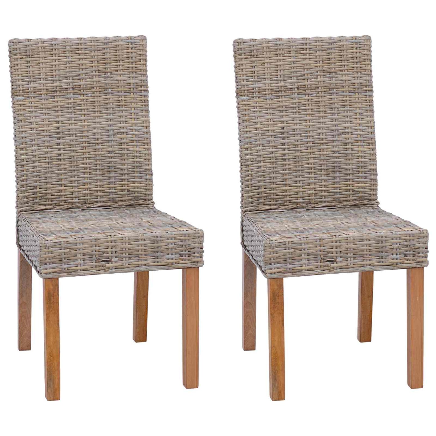 Sedia da pranzo 2 pcs Grigio Kubu 45 x 54 x 93 cm