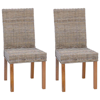 Sedia da pranzo 2 pcs Grigio Kubu 45 x 54 x 93 cm