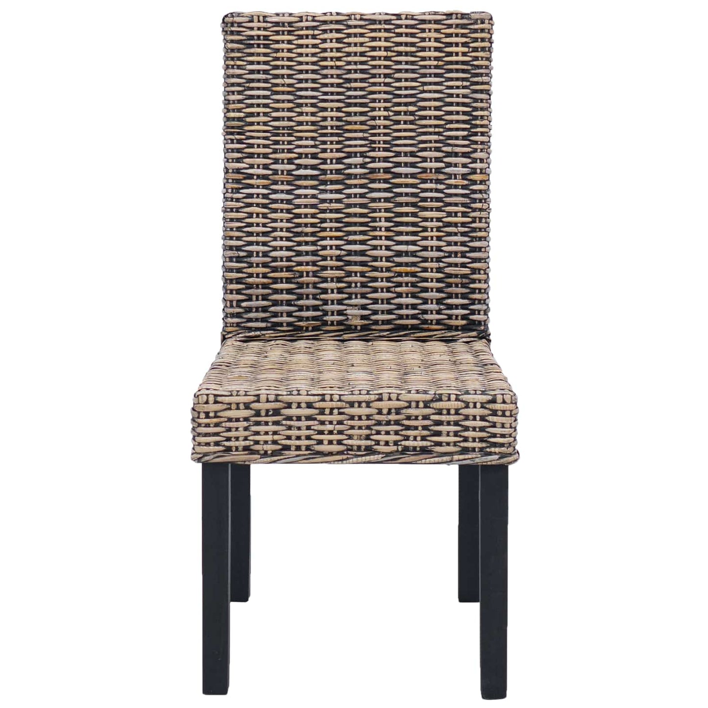Sedia da pranzo 2 pcs Nero Lavato 45 x 54 x 93 cm