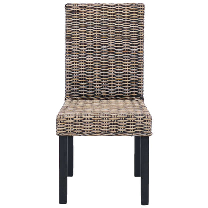 Sedia da pranzo 2 pcs Nero Lavato 45 x 54 x 93 cm