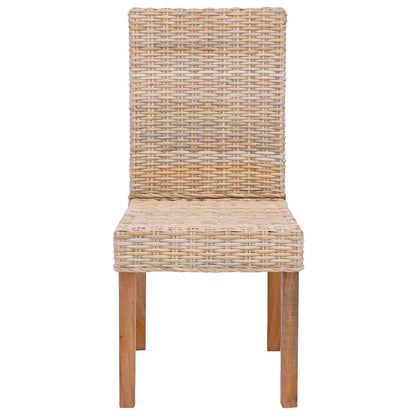 Sedia da pranzo 2 pcs Naturale 45 x 54 x 93 cm