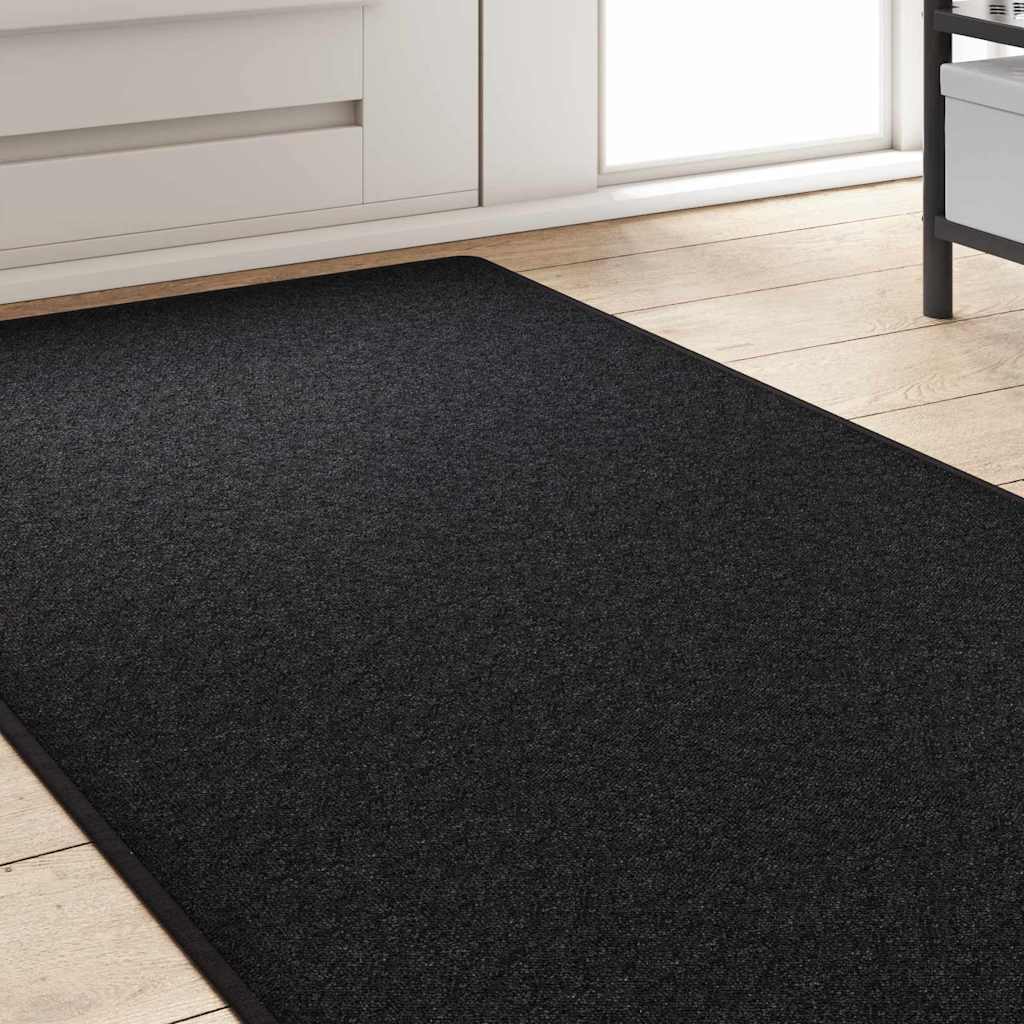 Runner in Moquette Antracite 80 x 500 cm 100% Polipropilene