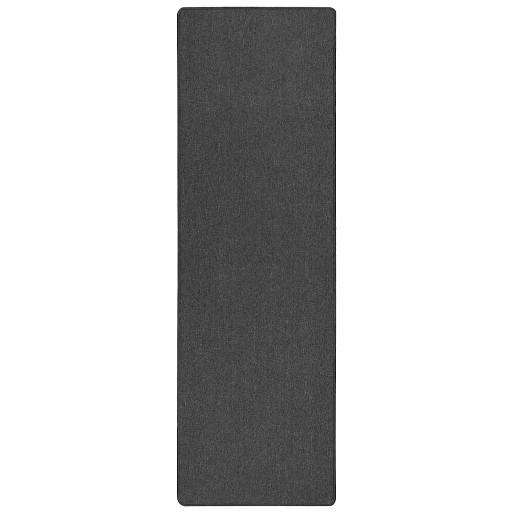 Runner in Moquette Grigio scuro 80 x 500 cm 100% Polipropilene