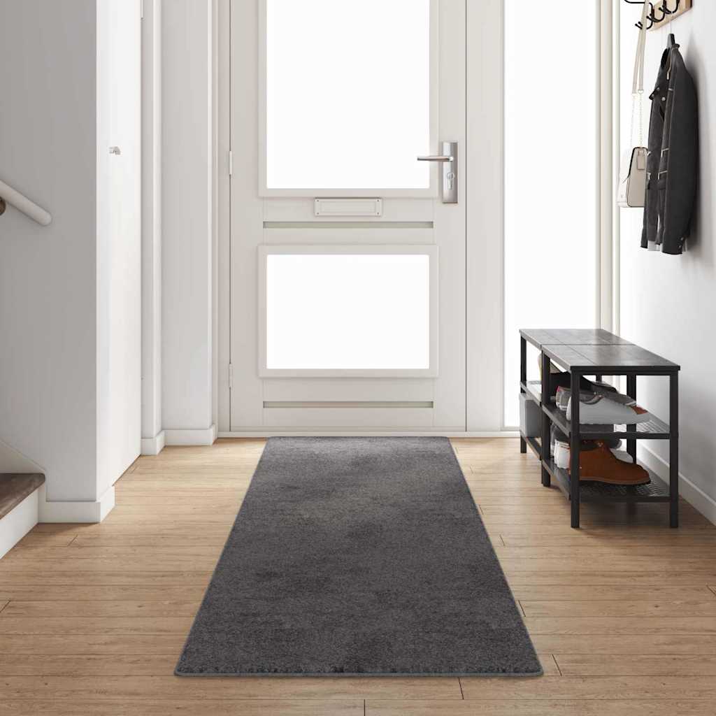 Runner in Moquette Grigio 80 x 400 cm 100% Polipropilene Tuft
