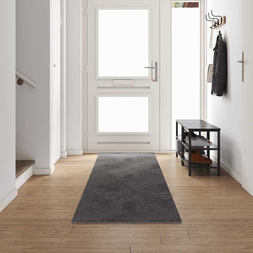 Runner in Moquette Grigio 80 x 500 cm 100% Polipropilene Tuft