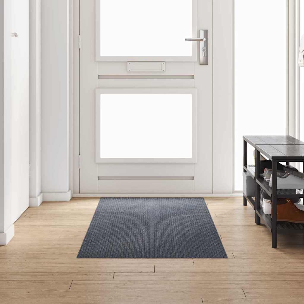 Runner in Moquette Grigio 80 x 250 cm Tessuto