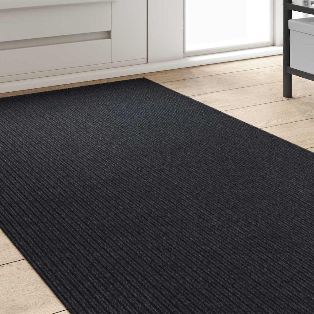 Runner in Moquette Antracite 80 x 500 cm Tessuto