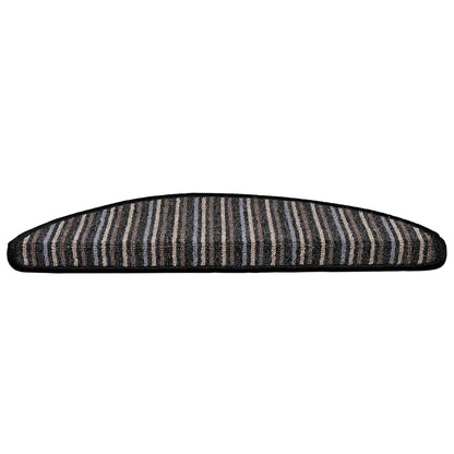 Tappetini per scale autoadesivi 15 pcs Antracite 56 x 17 x 3 cm