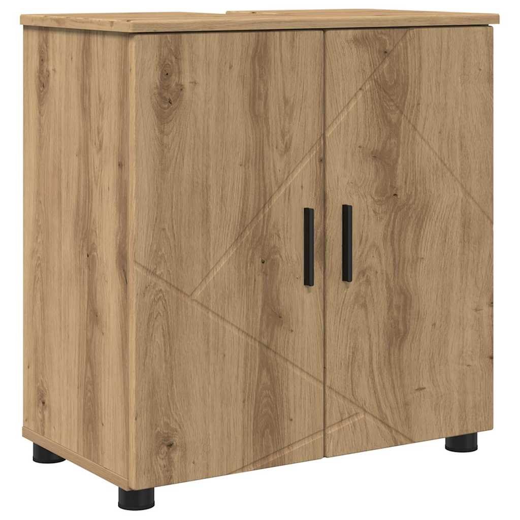 Set di mobili per il bagno con porta 2 pcs Rovere artigianale