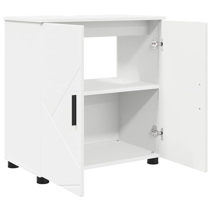 Set di mobili per il bagno con cassetto con porta 3 pcs Bianco