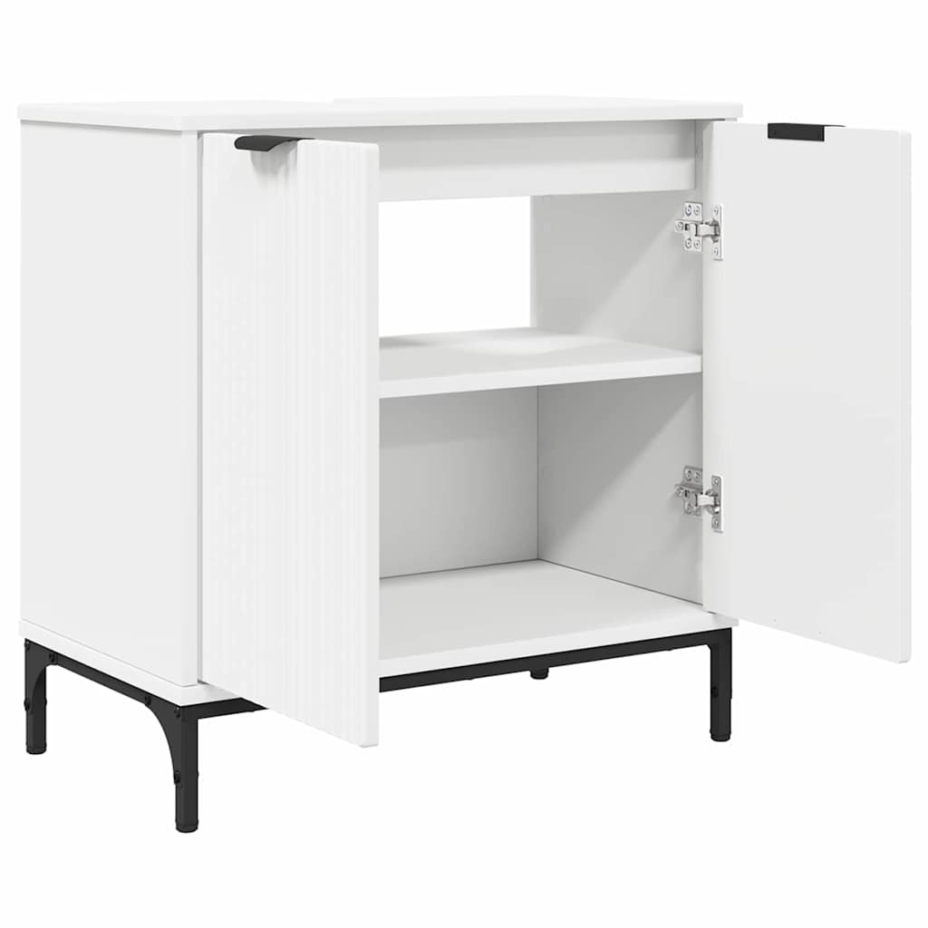 Set di mobili per il bagno con cassetto con porta 3 pcs Bianco