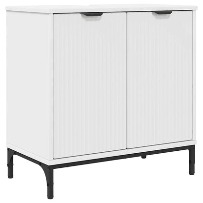 Set di mobili per il bagno Bianco Legno ingegnerizzato, Metallo