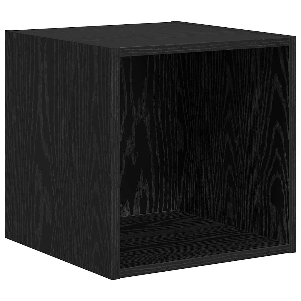 Set mobile TV 4 pcs Rovere Nero Legno multistrato