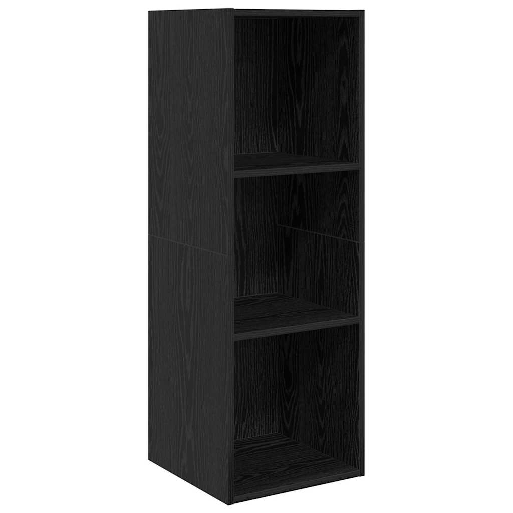 Set mobile TV 3 pcs Rovere Nero Legno multistrato