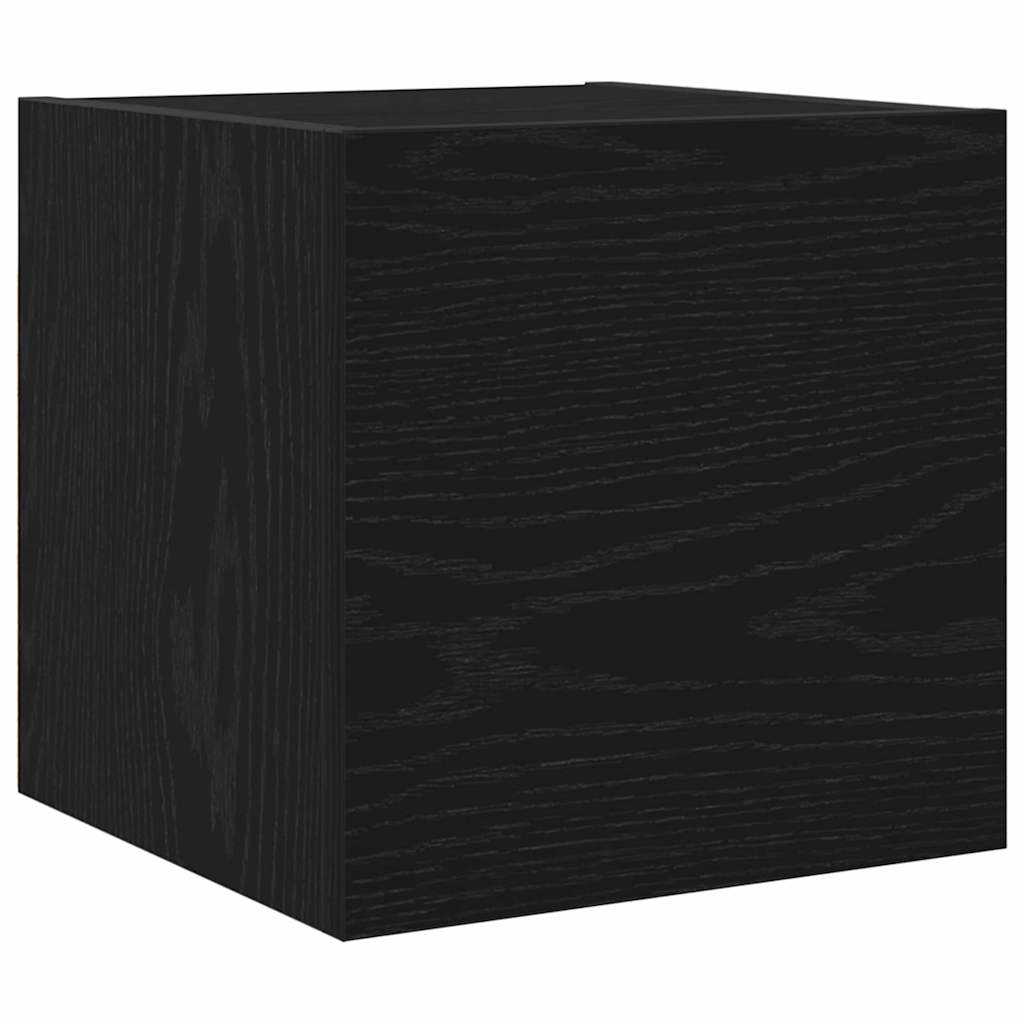 Set mobile TV 4 pcs Rovere Nero Legno multistrato