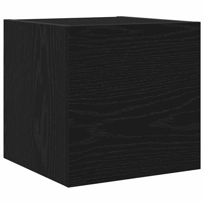 Set mobile TV 4 pcs Rovere Nero Legno multistrato