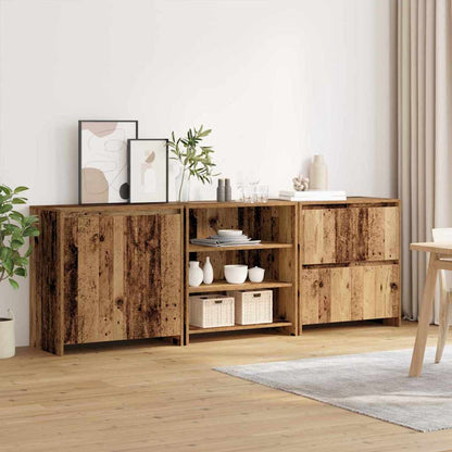 Credenza 3 pcs Legno vecchio 70 x 41 x 75 cm Legno multistrato