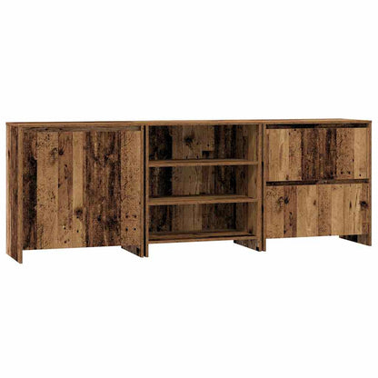 Credenza 3 pcs Legno vecchio 70 x 41 x 75 cm Legno multistrato