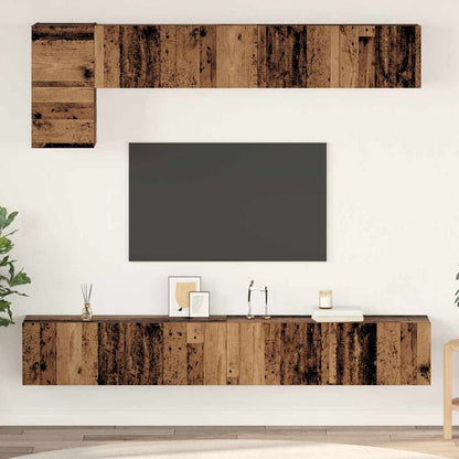 Set mobile TV 5 pcs Legno vecchio Legno multistrato