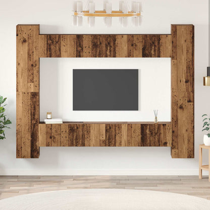 Set mobile TV 10 pcs Legno vecchio 30,5 x 30 x 90 cm