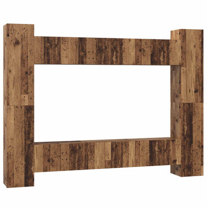 Set mobile TV 10 pcs Legno vecchio 30,5 x 30 x 90 cm