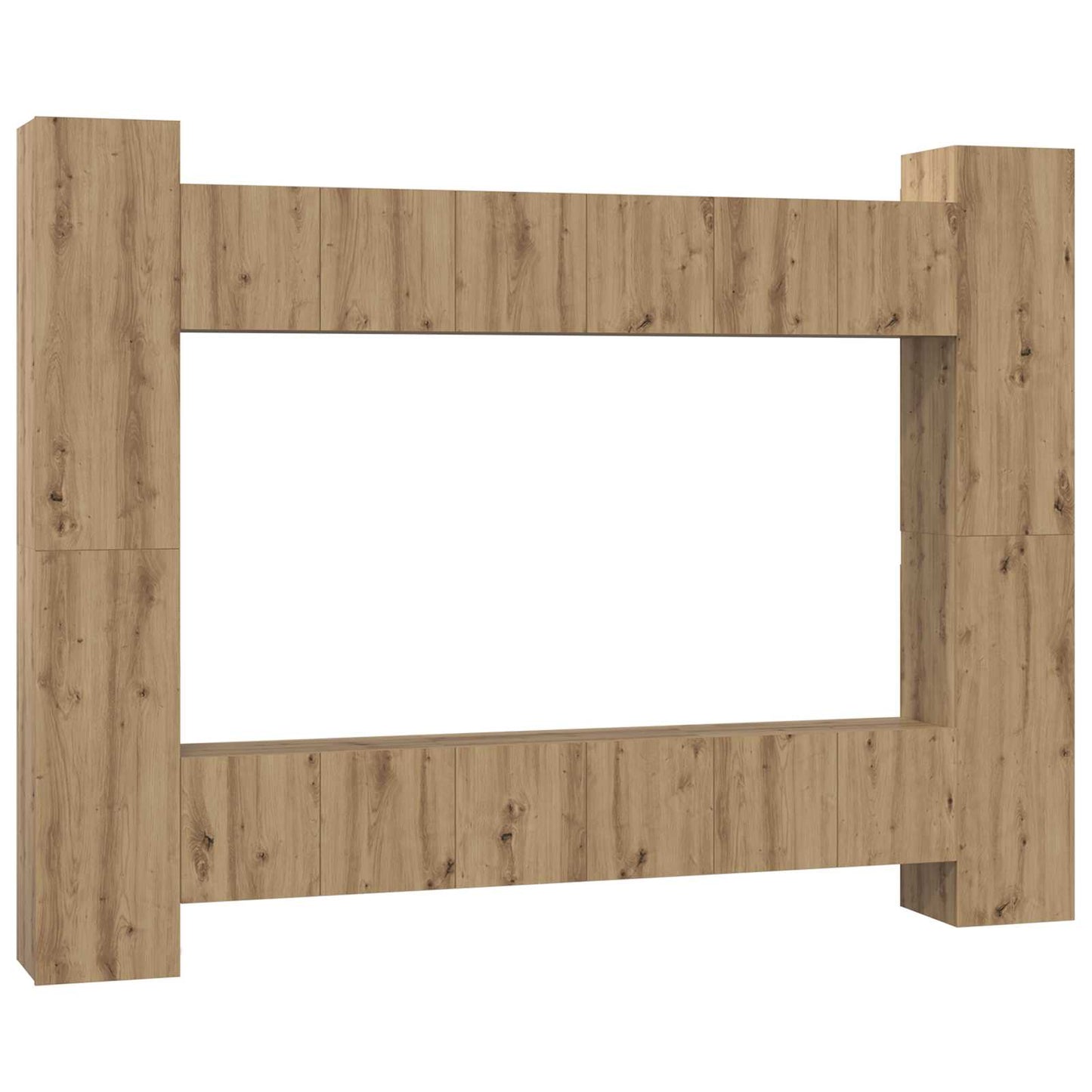 Set mobile TV 10 pcs Rovere artigianale 30,5 x 30 x 90 cm