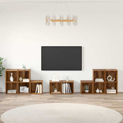 Set di mobili TV 8 pcs Legno vecchio Legno multistrato
